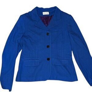Blue Gianni Sport Bini blazer with black buttons
